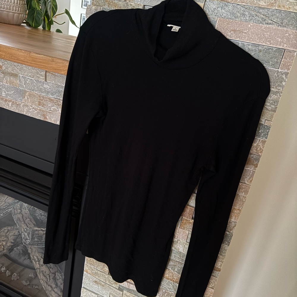 Wilfred Black Turtleneck Sweater